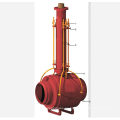 Asme b1634 válvula de bola totalmente soldada 80 pulgadas